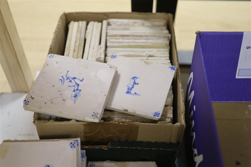 A collection of Delft tiles